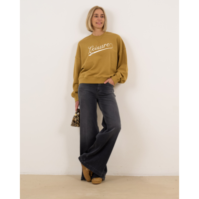 Love Stories Crewneck Sweater Licht Bruin