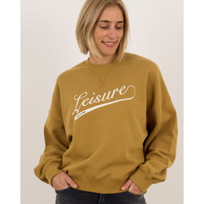 Love Stories Crewneck Sweater Licht Bruin