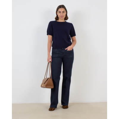 Cambio Tess Straight Leg Jeans Donker Blauw