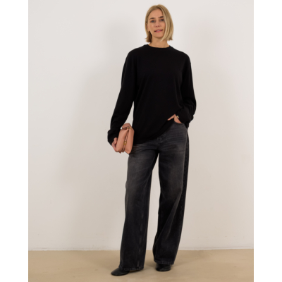 Extreme Cashmere n°452 rock longsleeve t-shirt raven