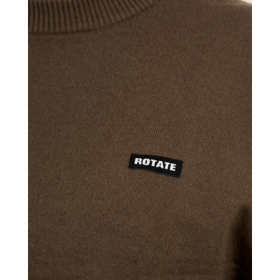 Rotate Basic Crewneck Sweater Crocodile
