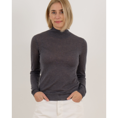 Joseph Kasjmier sheer turtleneck pullover shirt grijs