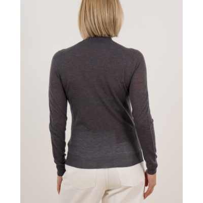 Joseph Kasjmier sheer turtleneck pullover shirt grijs