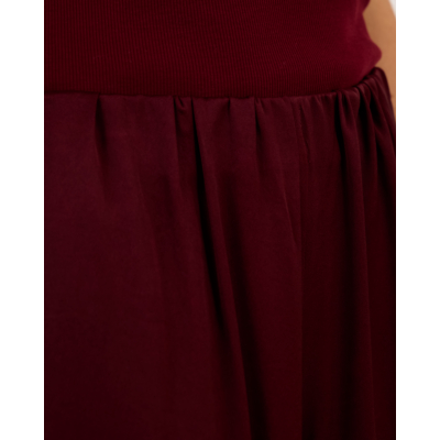 Drykorn Tweezer Wijde Broek in Satijn Bordeaux L34