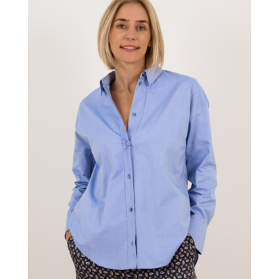 'S Max Mara  Cotton Oxford shirt Cornflower