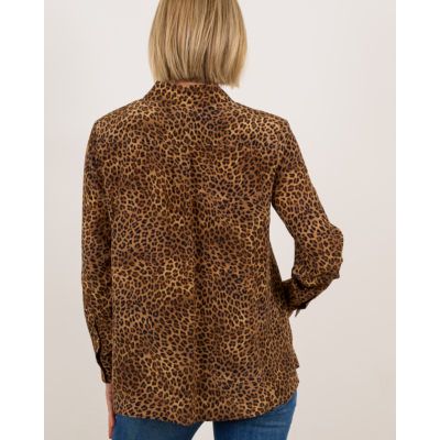 Weekend Max Mara  Printed silk pocket shirt Camel
