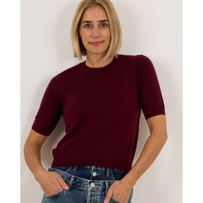 Weekend Max Mara  Pullover Korte Mouw Bordeaux