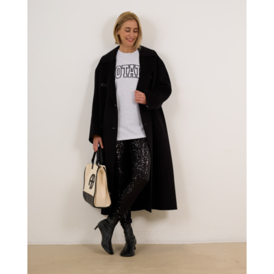 Weekend Max Mara  Sequin Pantalon Black