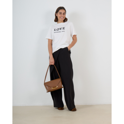 Weekend Max Mara  T-shirt van Jersey met Print en Pailletten Wit