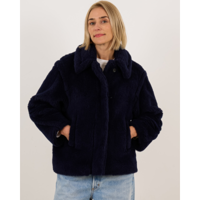 Max Mara Main Cropped Teddy coat Ultramarine