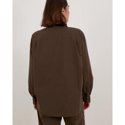 Nili Lotan Katoenen Blouse Wood