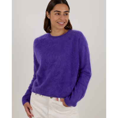 Lisa Yang Lexia Sweater Kasjmier Brushed Pullover Paars