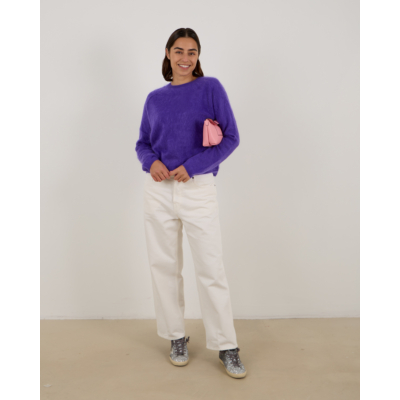 Lisa Yang Lexia Sweater Kasjmier Brushed Pullover Paars