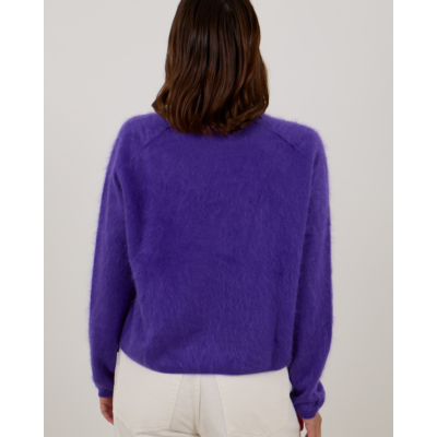 Lisa Yang Lexia Sweater Kasjmier Brushed Pullover Paars