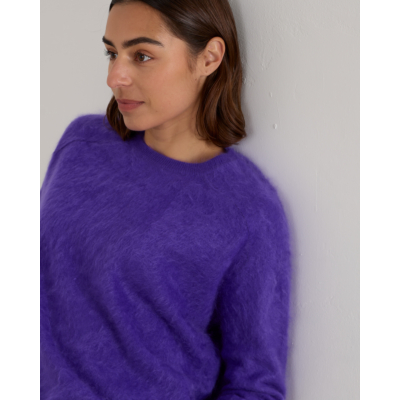 Lisa Yang Lexia Sweater Kasjmier Brushed Pullover Paars