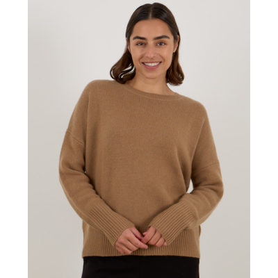Lisa Yang Mila Kasjmier Pullover Trui Bruin