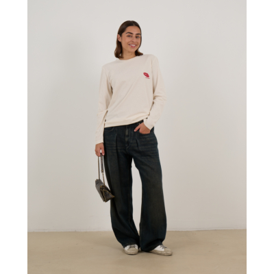 Isabel Marant Rodayna Geplooide Wide-Leg Jeans Donker Blauw