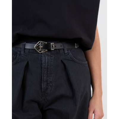 Marant Étoile Coraline Ceintuur Zwart Zilver