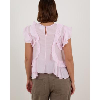 Marant Étoile Nalou Geplooide Mouwloze Top Licht Roze