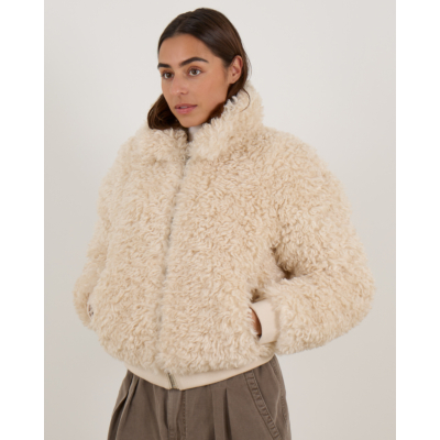 Marant Étoile Tayma Faux Fur Teddy Jas Ecru