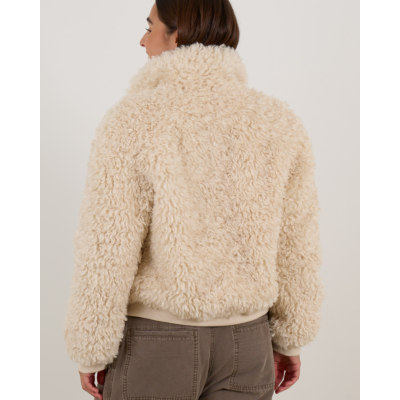 Marant Étoile Tayma Faux Fur Teddy Jas Ecru
