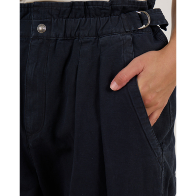 Marant Étoile Neriah Geplooide Jeans Verwassen Zwart