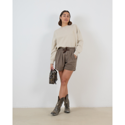 Marant Étoile Nirma Shorts met Trekkoord Bruin