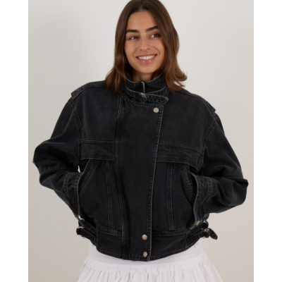 Marant Étoile Joseline Denim Jack Faded Black