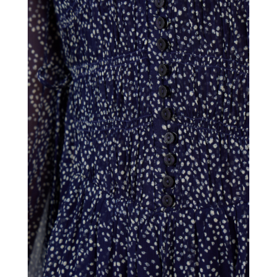 Marant Étoile Briane Maxi-Jurk Mousseline Midnight