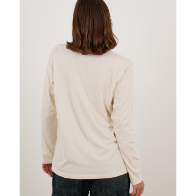Marant Étoile Lange Mouwen Shirt Lipstick Detail Off-white