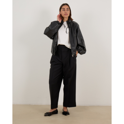 Róhe Oversized Katoen Zijde T-shirt Wit