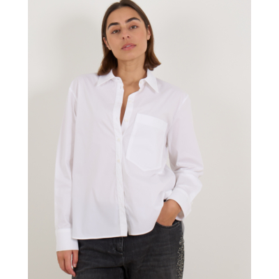 Luisa Cerano Blouse Wit Met Borstzak