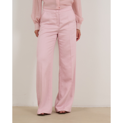 Luisa Cerano Wide Leg Pantalon Licht Roze