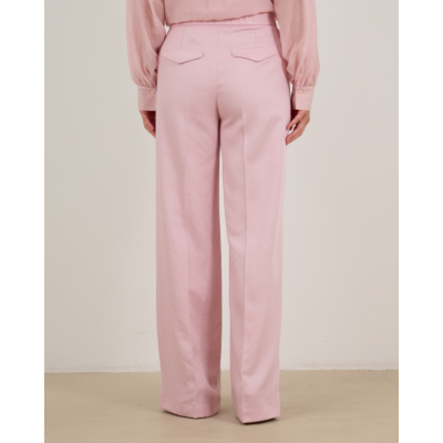 Luisa Cerano Wide Leg Pantalon Licht Roze