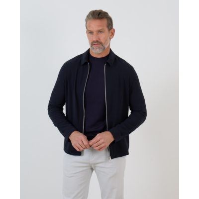 Marco Pescarolo Avi Overshirt Navy Kreukvrij