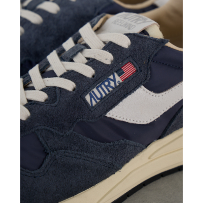 Autry Reelwind Suede Mesh Low Sneaker Nylon Blue