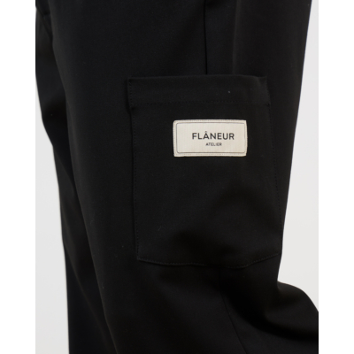 Flâneur Atelier Tailored Pantalon Zwart