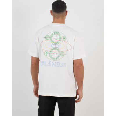 Flâneur Speaker Graphic Design T-Shirt Wit