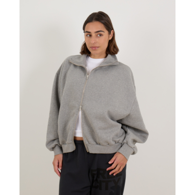 Ame Antwerp Nona Cardigan Vest met Rits Grijs