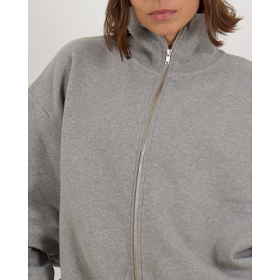 Ame Antwerp Nona Cardigan Vest met Rits Grijs
