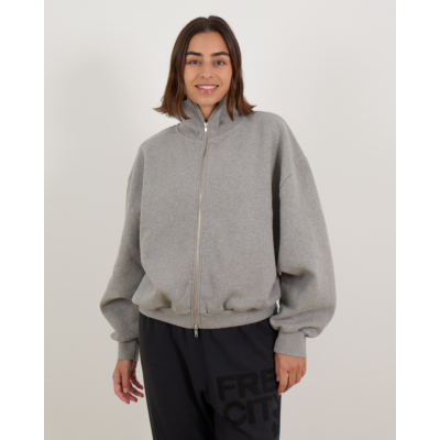 Ame Antwerp Nona Cardigan Vest met Rits Grijs