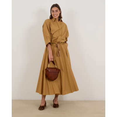 Forte Forte Midi Rok Camel