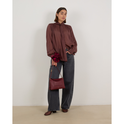 Forte Forte Blouse Lange Mouw Chocolate