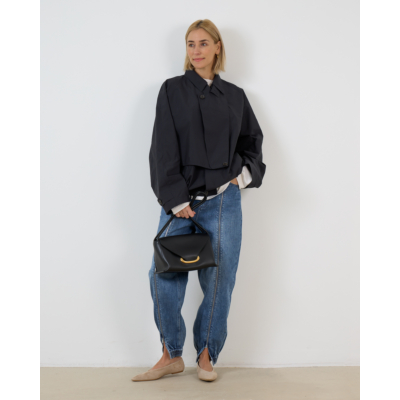 Tibi Charles Asymmetrische Trench Jack Navy