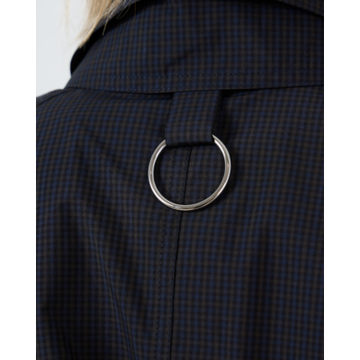 Tibi Charles Asymmetrische Trench Jack Navy