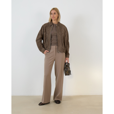 Arma Frederica Suede Jack Donker Groen