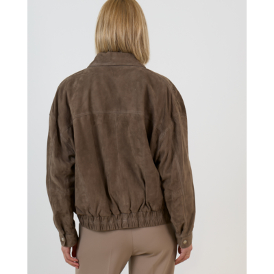 Arma Frederica Suede Jack Donker Groen