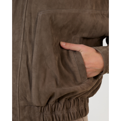 Arma Frederica Suede Jack Donker Groen