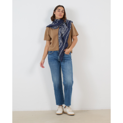 Mother The Mid Rise Rambler Zip Ankle Jeans Blauw