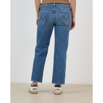 Mother The Mid Rise Rambler Zip Ankle Jeans Blauw